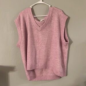 H&M Pink Sweater Vest
